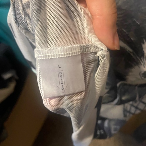 Danielle Guizio Mesh Long Sleeve Shirt. - Picture 3 of 3